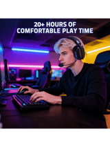 ATTACK SHARK L80 PRO Wireless Gaming Headset, Lightweight Headphones with 20ms Low Latency, Dual Mics, 40mm Drivers, 300mAh Battery – 3 Modes (2.4G/Bluetooth/Wired) for PC/PS/XBOX,