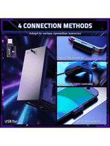 ATTACK SHARK L80 PRO Wireless Gaming Headset, Lightweight Headphones with 20ms Low Latency, Dual Mics, 40mm Drivers, 300mAh Battery – 3 Modes (2.4G/Bluetooth/Wired) for PC/PS/XBOX,