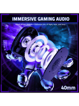 ATTACK SHARK L80 PRO Wireless Gaming Headset, Lightweight Headphones with 20ms Low Latency, Dual Mics, 40mm Drivers, 300mAh Battery – 3 Modes (2.4G/Bluetooth/Wired) for PC/PS/XBOX,