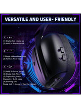 ATTACK SHARK L80 PRO Wireless Gaming Headset, Lightweight Headphones with 20ms Low Latency, Dual Mics, 40mm Drivers, 300mAh Battery – 3 Modes (2.4G/Bluetooth/Wired) for PC/PS/XBOX,