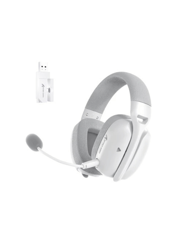 ATTACK SHARK L80 PRO Wireless Gaming Headset, Lightweight Headphones with 20ms Low Latency, Dual Mics, 40mm Drivers, 300mAh Battery – 3 Modes (2.4G/Bluetooth/Wired) for PC/PS/XBOX,