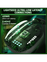 ATTACK SHARK L80 PRO Wireless Gaming Headset, Lightweight Headphones with 20ms Low Latency, Dual Mics, 40mm Drivers, 300mAh Battery – 3 Modes (2.4G/Bluetooth/Wired) for PC/PS/XBOX,