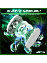ATTACK SHARK L80 PRO Wireless Gaming Headset, Lightweight Headphones with 20ms Low Latency, Dual Mics, 40mm Drivers, 300mAh Battery – 3 Modes (2.4G/Bluetooth/Wired) for PC/PS/XBOX,