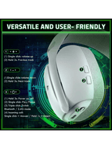 ATTACK SHARK L80 PRO Wireless Gaming Headset, Lightweight Headphones with 20ms Low Latency, Dual Mics, 40mm Drivers, 300mAh Battery – 3 Modes (2.4G/Bluetooth/Wired) for PC/PS/XBOX,