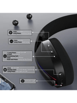 ATTACK SHARK L90 Foldable RGB Ultra-Light Tri-Mode Gaming Headset, Foldable Lightweight RGB Wireless for PC/PS4/PS5/Switch/Xbox, BLACK