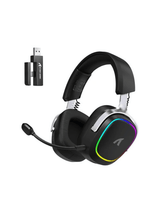 ATTACK SHARK G800 Wireless Gaming Headset, 1000 mAh Battery, Detachable Mics, Aluminum Alloy Frame, 3D Surround Sound, 20ms low latency, 50mm Drivers,3 Modes (2.4G/Bluetooth/Wired)