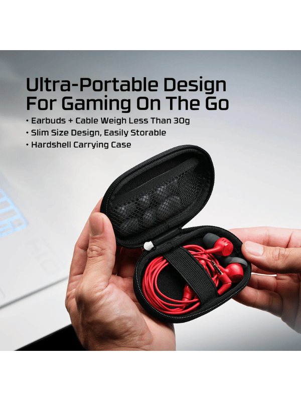 HyperX Cloud Earbuds III Wired Gaming Earbuds, RED