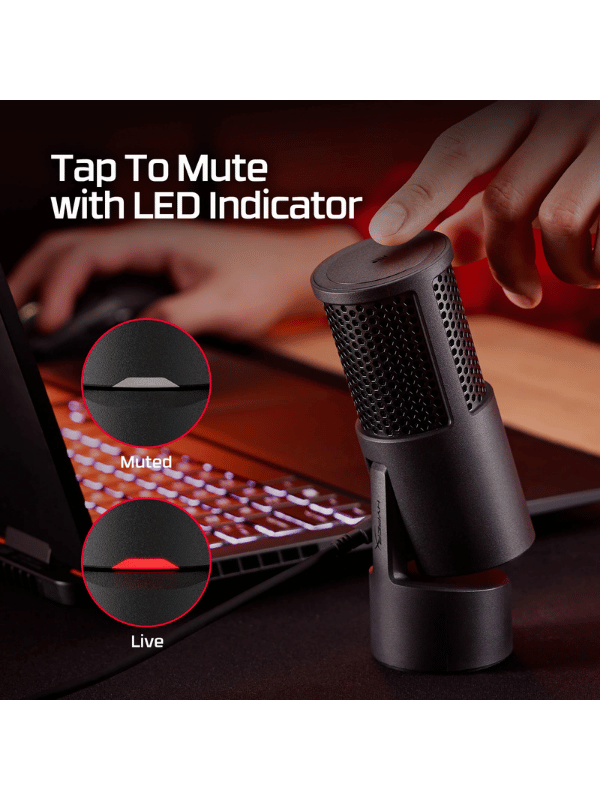 HyperX SoloCast 2 USB Microphone, BLACK