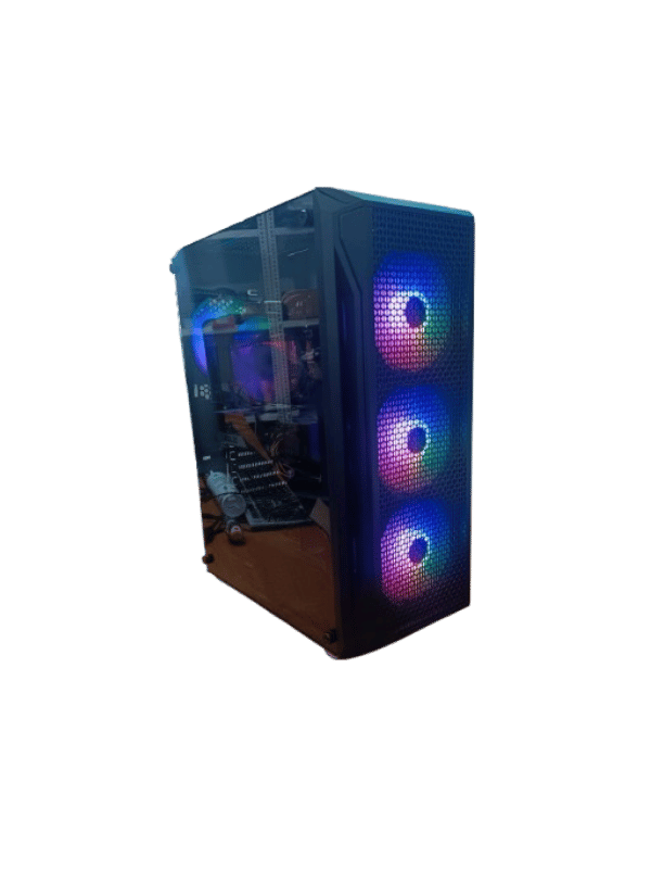 GAMING DESKTOP CPU Intel® Core™ i7-9700, RAM 16GB(8GBx2) DDR4, Motherboard GIGABYTE Z390, 250GB SSD, GPU ASUS AMD 6600 USED, PSU 650W