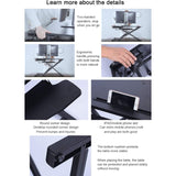 Adjustable Gas Spring Sit-Stand Desk Riser – Ergonomic Height-Adjustable Workstation with Keyboard Tray and Large Surface - DR23