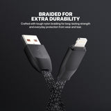 ANTECH DURALINK DL3AL USB To Lightning Braided Cable – 1M, Durable & Fast Charging
