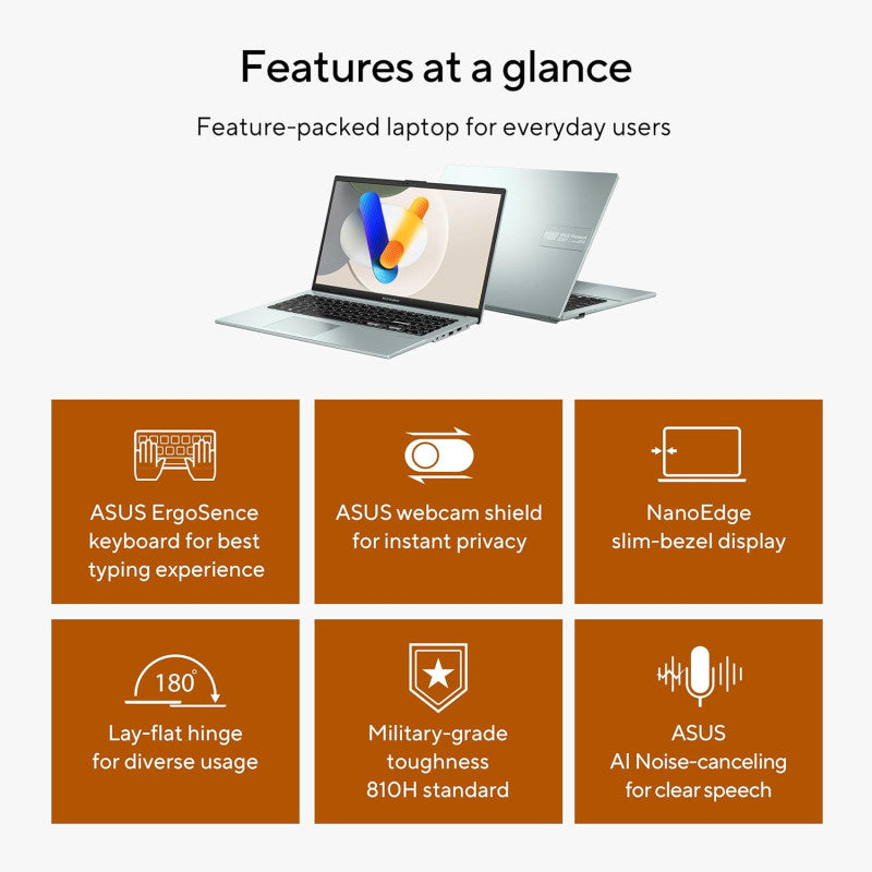 ASUS Laptop Vivobook GO 15 E1504FA-AS31-CA - AMD Ryzen 3, 8GB RAM, 512GB SSD NVME , 15.6" FHD, Win11 Original
