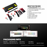 FANTECH ATOM Pro HE68 MK922, High Precision Magnetic Switch Keyboard, 3 Modes: Bluetooth, Wireless & Wired, 8K Polling