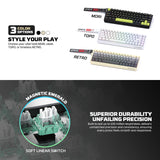 FANTECH ATOM Pro HE68 MK922, High Precision Magnetic Switch Keyboard, 3 Modes: Bluetooth, Wireless & Wired, 8K Polling