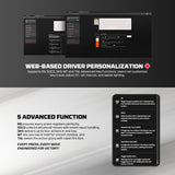 FANTECH ATOM Pro HE68 MK922, High Precision Magnetic Switch Keyboard, 3 Modes: Bluetooth, Wireless & Wired, 8K Polling