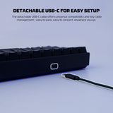 Fantech ATOM61 MK211 Mechanical Gaming Keyboard, 60% Compact Layout with RGB Lighting