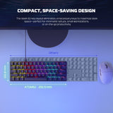 Fantech ATOM61 MK211 Mechanical Gaming Keyboard, 60% Compact Layout with RGB Lighting