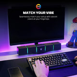 FANTECH BS163 GROOVE BAR PRO (Wired & Bluetooth) RGB Gaming Speaker, 10W + Built-in Microphone
