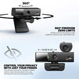 FANTECH C50 LUMINOS: Professional 2K Quad-HD Webcam with Auto Focus, Support for 60FPS, Built-in Micro 3D Noise Cancellation