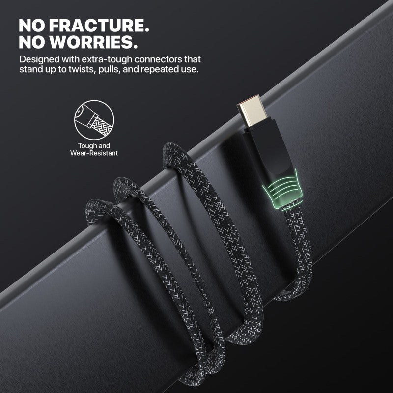 FANTECH DURALINK DL3CC USB-C To USB-C Braided Cable – 1M, Durable & Fast Charging