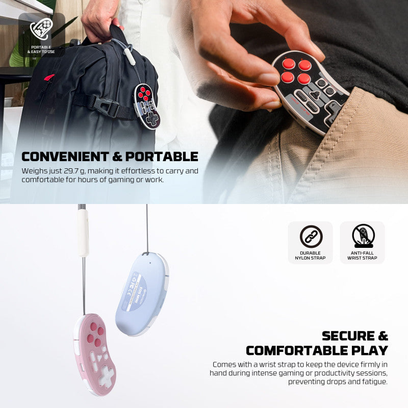 FANTECH EOS Mini WGP17: The Universal Wireless Pocket Gamepad for PC, Mobile & Switch