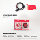 FANTECH ES220 LINKPODS Wired In‑Ear Headphones with Mic, 10mm Drivers, 3.5mm TRRS, Noise-Isolating, Deep Bass