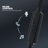 FANTECH ES220 LINKPODS Wired In‑Ear Headphones with Mic, 10mm Drivers, 3.5mm TRRS, Noise-Isolating, Deep Bass