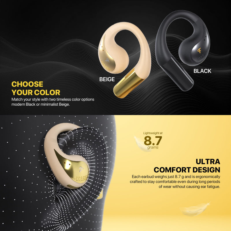 FANTECH FINECOUSTIC GROOVE OWS FT21 OPEN WEARABLE EARBUDS, Perfect For Sport Activities, up to 45 Hours Play time