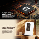 FANTECH Finecoustic Hako Studio 302 100W Stereo Speakers, Bluetooth 5.3, Wood Cabinet, 6-Way Input