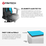 Fantech GC191 Ergonomic & Durable Gaming Chair with 2D Armrests, Extreme Stability Metal Base and Class-4 Hydraulic Grey