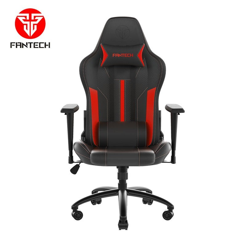 Fantech GC191 Ergonomic & Durable Gaming Chair with 2D Armrests, Extreme Stability Metal Base and Class-4 Hydraulic Pistons Red