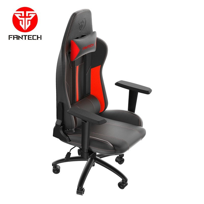 Fantech GC191 Ergonomic & Durable Gaming Chair with 2D Armrests, Extreme Stability Metal Base and Class-4 Hydraulic Pistons Red