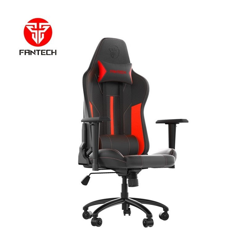 Fantech GC191 Ergonomic & Durable Gaming Chair with 2D Armrests, Extreme Stability Metal Base and Class-4 Hydraulic Pistons Red