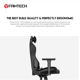 Fantech GC192 Ledare Ultimate Comfort and Heavy-Duty Gaming Chair with 3D Armrests, Extreme Stability, Primastitch Grey