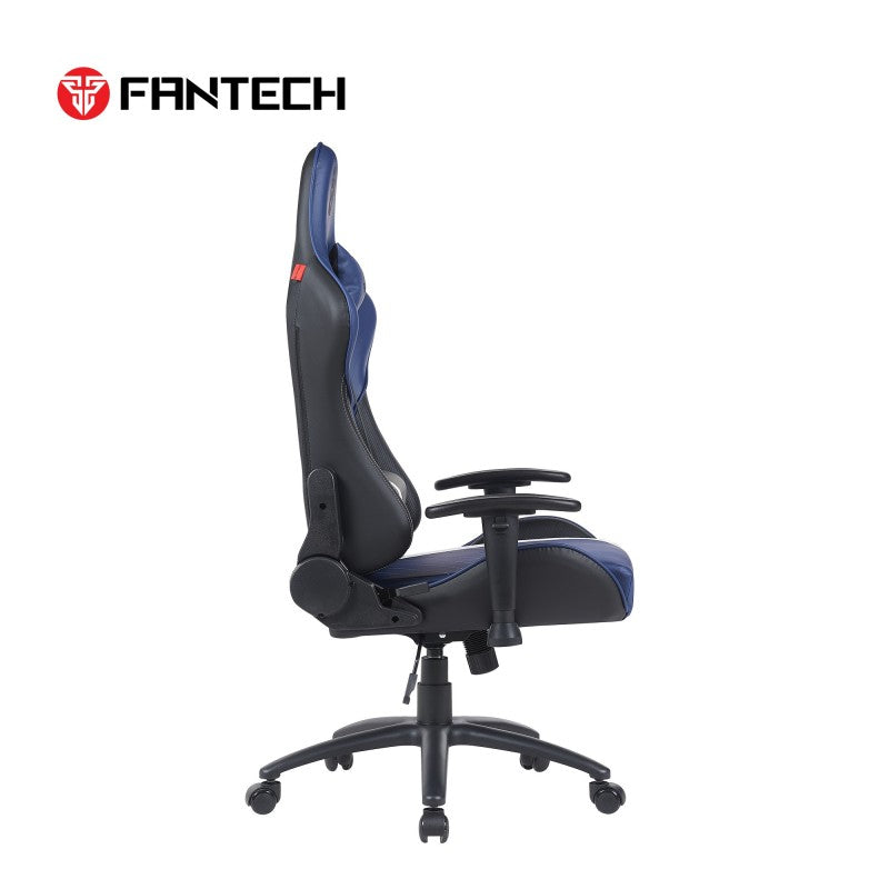 Fantech GC194 Ergonomic Gaming Chair with 2D Armrests, Extreme Stability Metal Base Blue