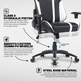 Fantech GC194 Ergonomic Gaming Chair with 2D Armrests, Extreme Stability Metal Base Blue