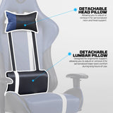Fantech GC194 Ergonomic Gaming Chair with 2D Armrests, Extreme Stability Metal Base Red
