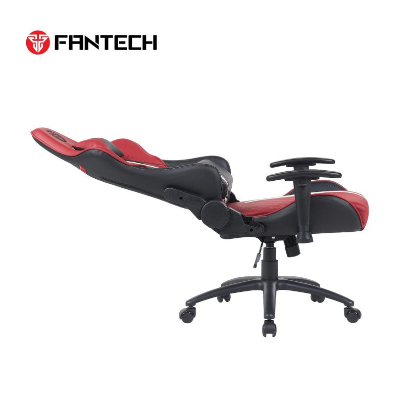 Fantech GC194 Ergonomic Gaming Chair with 2D Armrests, Extreme Stability Metal Base Red