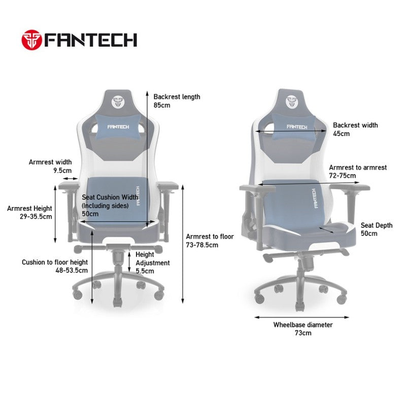 Fantech GC283 Premium Quality Chair, Engineered for Excellence, Unmatched Comfort & Durability, 4D Armrests Crimson Red