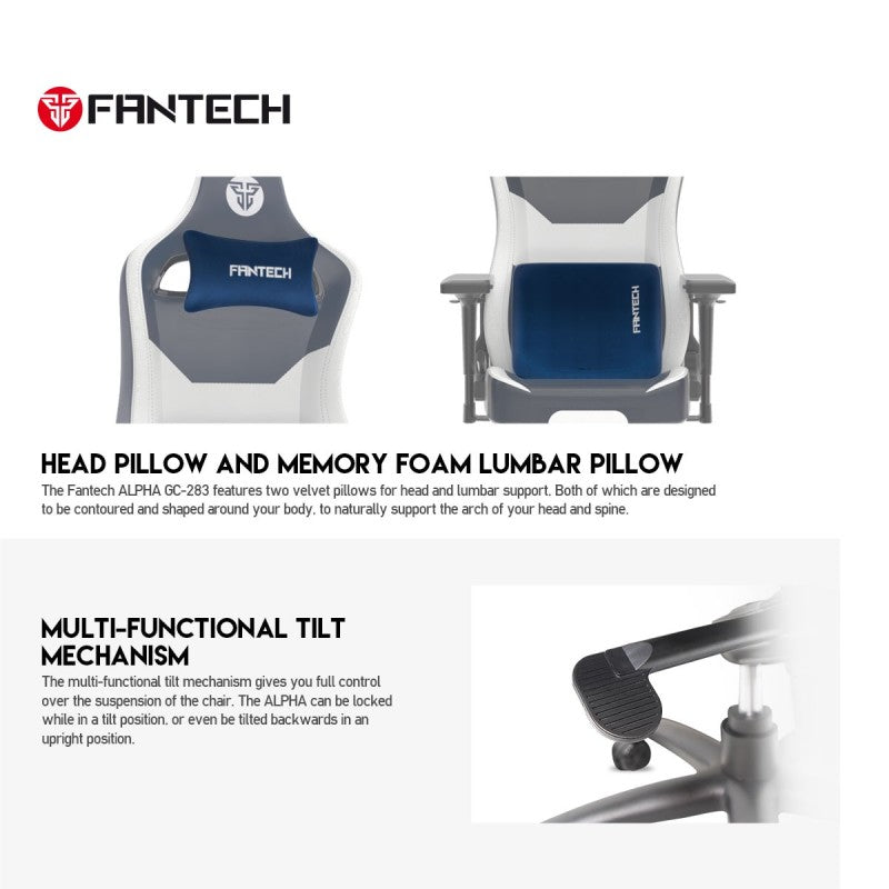 Fantech GC283 Premium Quality Chair, Engineered for Excellence, Unmatched Comfort & Durability, 4D Armrests Volcanic Orange