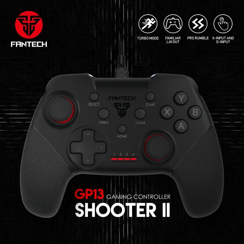 Fantech GP13 SHOOTER 2: USB Wired Gaming Controller for PC and PS3