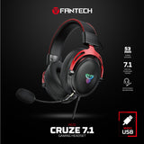 FANTECH HG31 CRUZE Immersive Cinematic USB Gaming Headset with 7.1 Virtual Surround, RGB Lighting