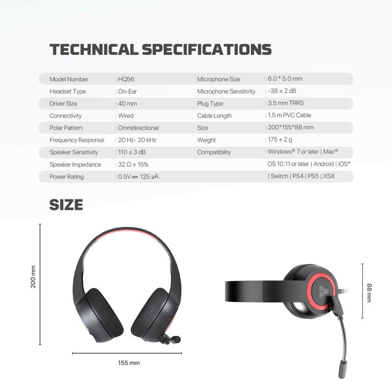 Fantech HQ56 TONE II Wired Gaming Headset