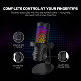 Fantech Leviosa Aura MCX04 USB Condenser Microphone | RGB & ENC Ideal for streamers, YouTubers, gaming, podcasts & recording