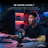Fantech Leviosa Aura MCX04 USB Condenser Microphone | RGB & ENC Ideal for streamers, YouTubers, gaming, podcasts & recording