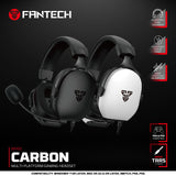 FANTECH MH92 CARBON Immersive Audio Gaming Headset, Crystal-Clear Noise Canceling Mic