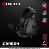 FANTECH MH92 CARBON Immersive Audio Gaming Headset, Crystal-Clear Noise Canceling Mic