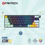 Fantech MIZU Edition MK874V2 - ATOM63, Pro Wired Mechanical Keyboard with RGB Lighting Navy Blue