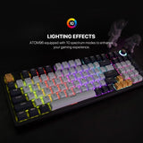 Fantech MIZU Edition MK890V2 - ATOM96, Pro Wired Mechanical Keyboard with RGB Lighting Navy Blue