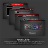 Fantech MK884 Optilux, Optical Mechanical Switch Keyboard, Ultra-durable, spill-proof, RGB Lighting